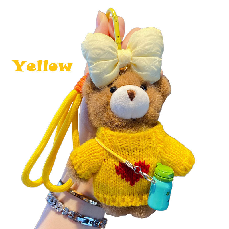 ぬいぐるみ クマ リボン キーチャーム キーホルダー キーリング キーチェーン バッグチャーム ストラップ アクセサリー 紛失予防 かわいい ジュエリー 可愛い 雑貨 鍵 車 レディース カップル 小物 ギフト プレゼント