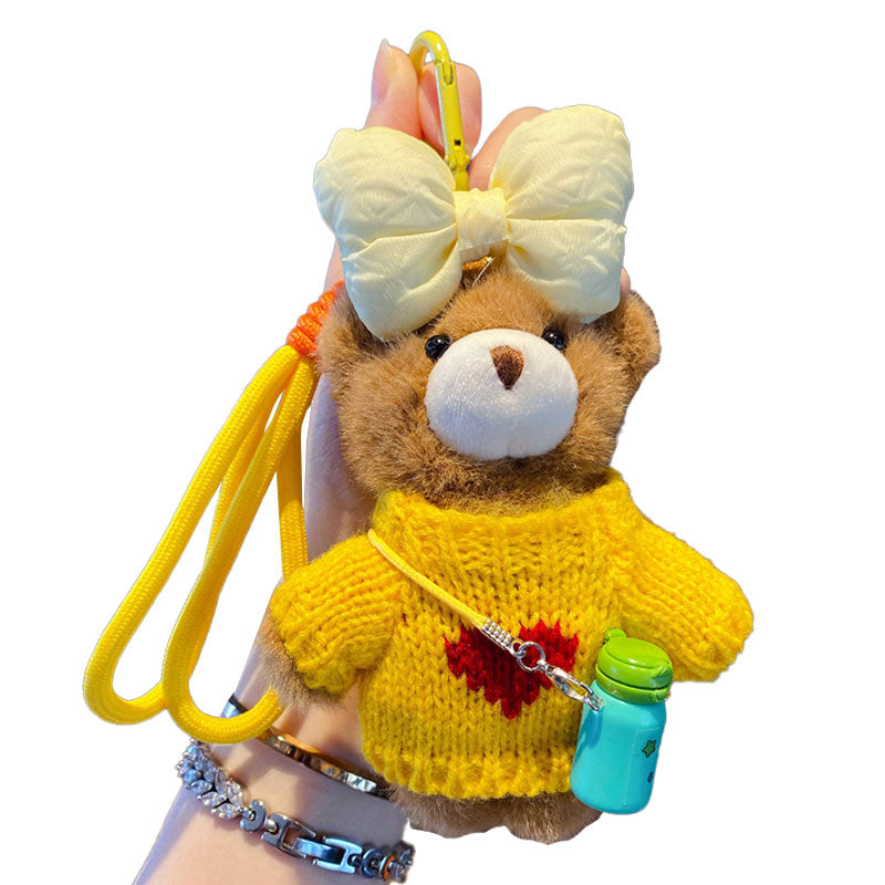 ぬいぐるみ クマ リボン キーチャーム キーホルダー キーリング キーチェーン バッグチャーム ストラップ アクセサリー 紛失予防 かわいい ジュエリー 可愛い 雑貨 鍵 車 レディース カップル 小物 ギフト プレゼント