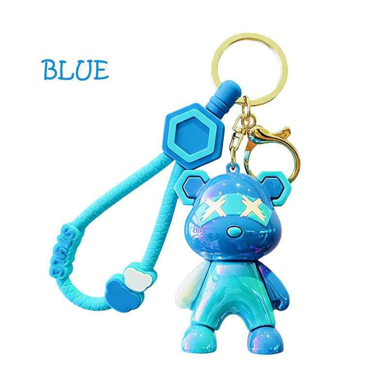 熊 クマ バツ キーチャーム キーホルダー キーリング キーチェーン バッグチャーム ストラップ アクセサリー 紛失予防 かわいい ジュエリー 可愛い 雑貨 鍵 車 レディース カップル 小物 ギフト プレゼント