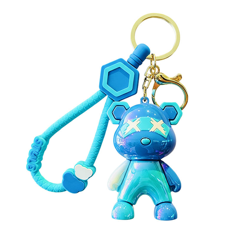 熊 クマ バツ キーチャーム キーホルダー キーリング キーチェーン バッグチャーム ストラップ アクセサリー 紛失予防 かわいい ジュエリー 可愛い 雑貨 鍵 車 レディース カップル 小物 ギフト プレゼント