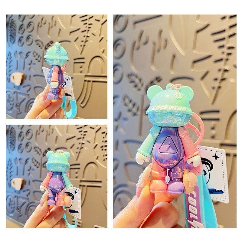 Bear クールクマ  キーチャーム キーホルダー キーリング キーチェーン バッグチャーム ストラップ アクセサリー 紛失予防 かわいい ジュエリー 可愛い 雑貨 鍵 車 レディース カップル 小物 ギフト プレゼント