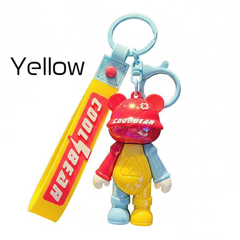 Bear クールクマ  キーチャーム キーホルダー キーリング キーチェーン バッグチャーム ストラップ アクセサリー 紛失予防 かわいい ジュエリー 可愛い 雑貨 鍵 車 レディース カップル 小物 ギフト プレゼント