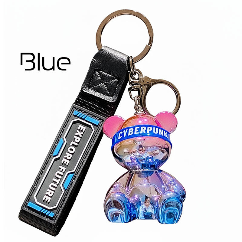 未来 クマ キーチャーム キーホルダー キーリング キーチェーン バッグチャーム ストラップ アクセサリー 紛失予防 かわいい ジュエリー 可愛い 雑貨 鍵 車 レディース カップル 小物 ギフト プレゼント