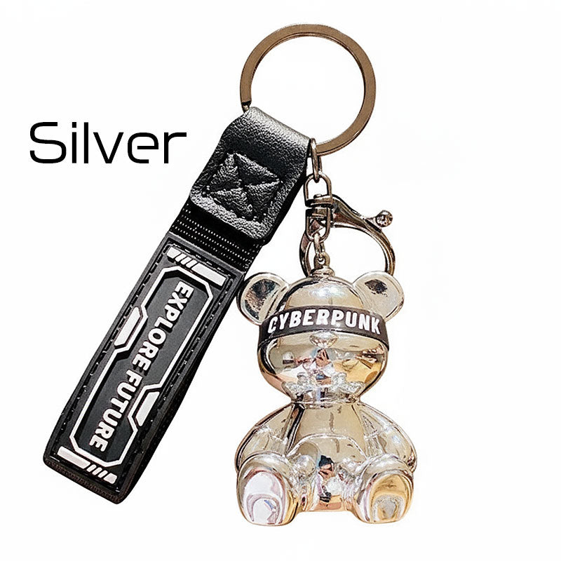 未来 クマ キーチャーム キーホルダー キーリング キーチェーン バッグチャーム ストラップ アクセサリー 紛失予防 かわいい ジュエリー 可愛い 雑貨 鍵 車 レディース カップル 小物 ギフト プレゼント