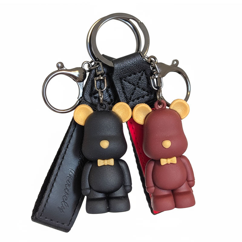 【アウトレット品】 クマ ちょうネクタイ キーチャーム キーホルダー キーリング キーチェーン バッグチャーム ストラップ アクセサリー 紛失予防 かわいい ジュエリー 可愛い 雑貨 鍵 車 レディース カップル 小物 ギフト プレゼント