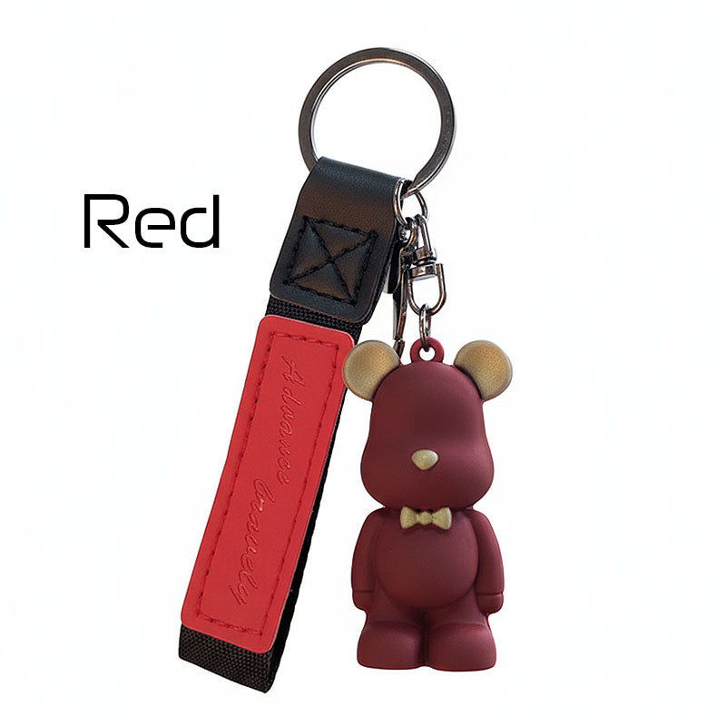 【アウトレット品】 クマ ちょうネクタイ キーチャーム キーホルダー キーリング キーチェーン バッグチャーム ストラップ アクセサリー 紛失予防 かわいい ジュエリー 可愛い 雑貨 鍵 車 レディース カップル 小物 ギフト プレゼント