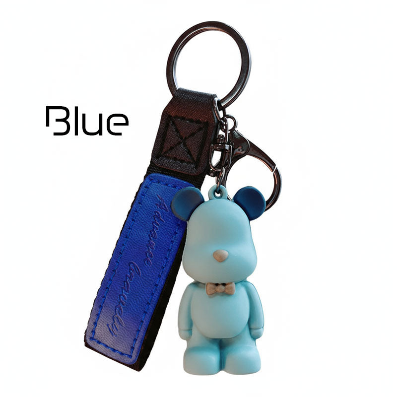 【アウトレット品】 クマ ちょうネクタイ キーチャーム キーホルダー キーリング キーチェーン バッグチャーム ストラップ アクセサリー 紛失予防 かわいい ジュエリー 可愛い 雑貨 鍵 車 レディース カップル 小物 ギフト プレゼント