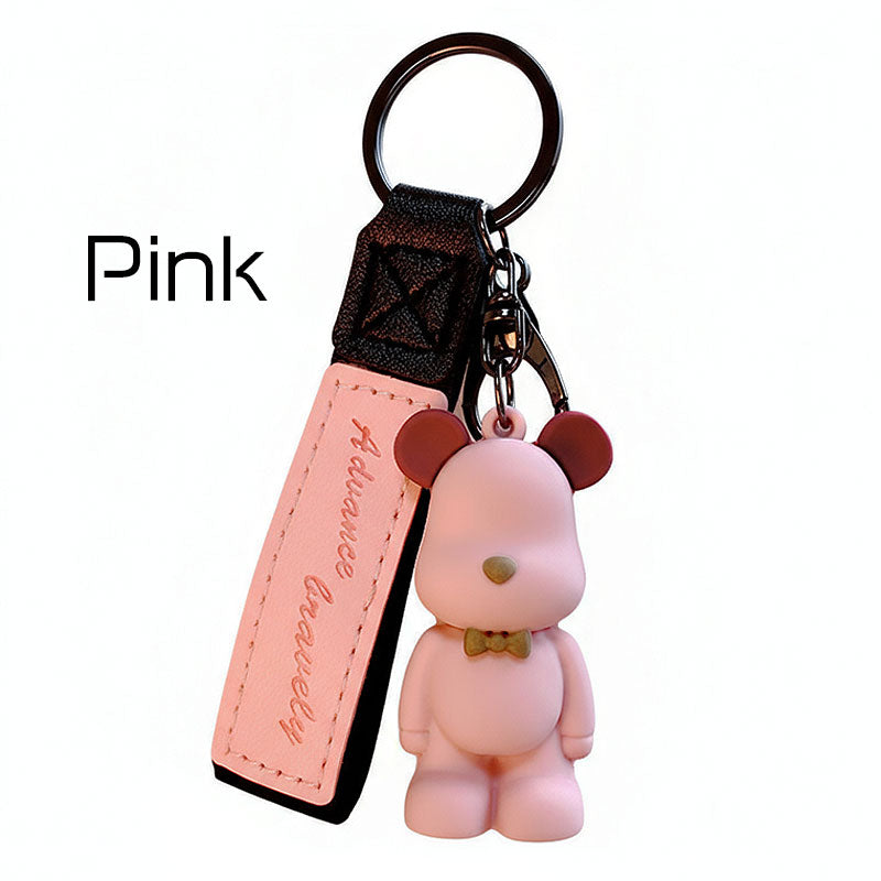 【アウトレット品】 クマ ちょうネクタイ キーチャーム キーホルダー キーリング キーチェーン バッグチャーム ストラップ アクセサリー 紛失予防 かわいい ジュエリー 可愛い 雑貨 鍵 車 レディース カップル 小物 ギフト プレゼント