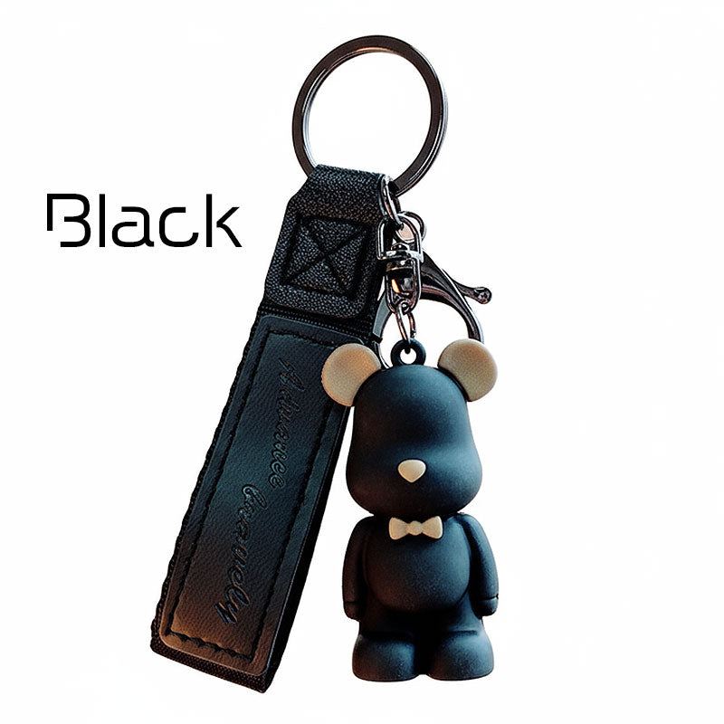 【アウトレット品】 クマ ちょうネクタイ キーチャーム キーホルダー キーリング キーチェーン バッグチャーム ストラップ アクセサリー 紛失予防 かわいい ジュエリー 可愛い 雑貨 鍵 車 レディース カップル 小物 ギフト プレゼント