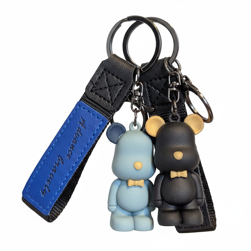 【アウトレット品】 クマ ちょうネクタイ キーチャーム キーホルダー キーリング キーチェーン バッグチャーム ストラップ アクセサリー 紛失予防 かわいい ジュエリー 可愛い 雑貨 鍵 車 レディース カップル 小物 ギフト プレゼント