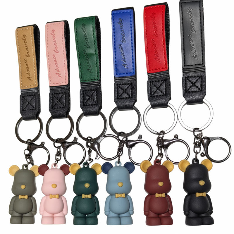 【アウトレット品】 クマ ちょうネクタイ キーチャーム キーホルダー キーリング キーチェーン バッグチャーム ストラップ アクセサリー 紛失予防 かわいい ジュエリー 可愛い 雑貨 鍵 車 レディース カップル 小物 ギフト プレゼント