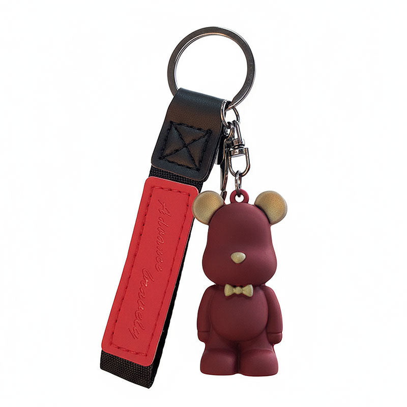 【アウトレット品】 クマ ちょうネクタイ キーチャーム キーホルダー キーリング キーチェーン バッグチャーム ストラップ アクセサリー 紛失予防 かわいい ジュエリー 可愛い 雑貨 鍵 車 レディース カップル 小物 ギフト プレゼント