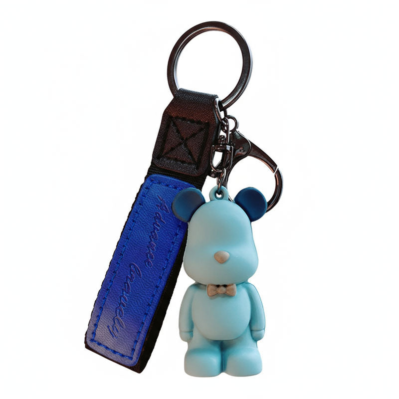 【アウトレット品】 クマ ちょうネクタイ キーチャーム キーホルダー キーリング キーチェーン バッグチャーム ストラップ アクセサリー 紛失予防 かわいい ジュエリー 可愛い 雑貨 鍵 車 レディース カップル 小物 ギフト プレゼント