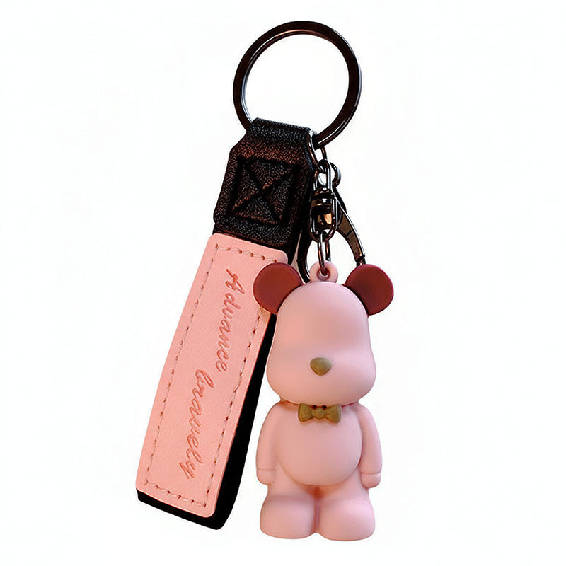 【アウトレット品】 クマ ちょうネクタイ キーチャーム キーホルダー キーリング キーチェーン バッグチャーム ストラップ アクセサリー 紛失予防 かわいい ジュエリー 可愛い 雑貨 鍵 車 レディース カップル 小物 ギフト プレゼント