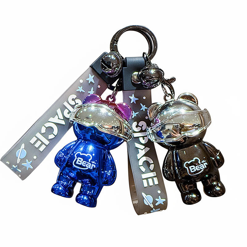 Bear 光る 機械クマ キーチャーム キーホルダー キーリング キーチェーン バッグチャーム ストラップ アクセサリー 紛失予防 かわいい ジュエリー 可愛い 雑貨 鍵 車 レディース カップル 小物 ギフト プレゼント
