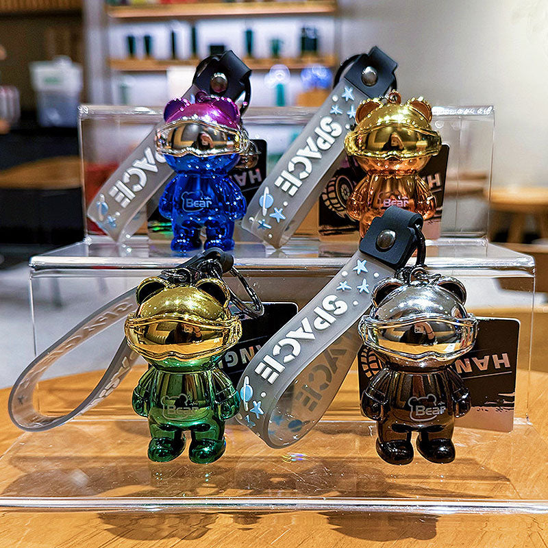 Bear 光る 機械クマ キーチャーム キーホルダー キーリング キーチェーン バッグチャーム ストラップ アクセサリー 紛失予防 かわいい ジュエリー 可愛い 雑貨 鍵 車 レディース カップル 小物 ギフト プレゼント