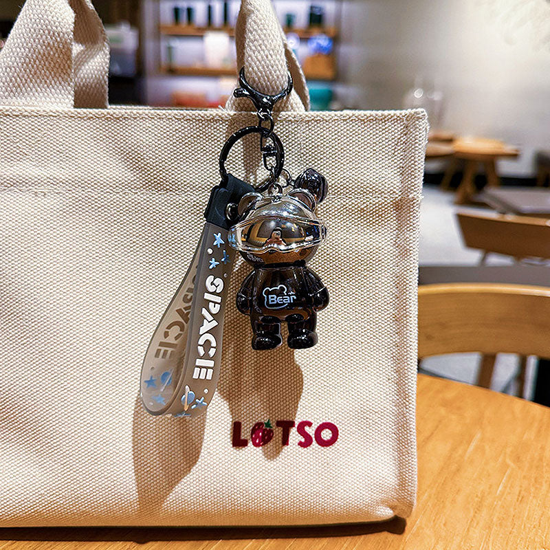 Bear 光る 機械クマ キーチャーム キーホルダー キーリング キーチェーン バッグチャーム ストラップ アクセサリー 紛失予防 かわいい ジュエリー 可愛い 雑貨 鍵 車 レディース カップル 小物 ギフト プレゼント