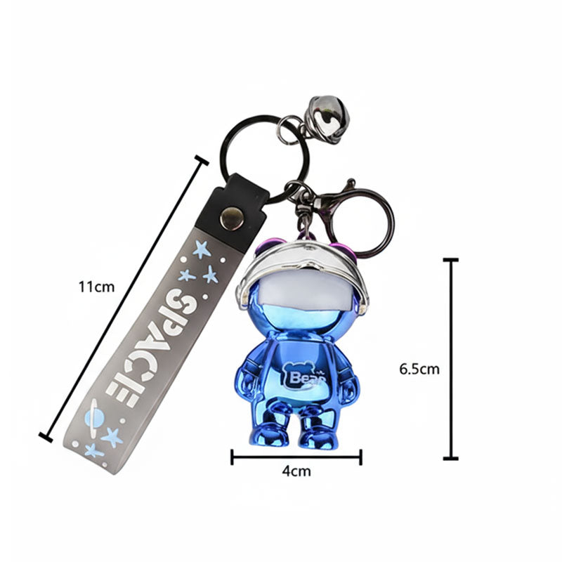 Bear 光る 機械クマ キーチャーム キーホルダー キーリング キーチェーン バッグチャーム ストラップ アクセサリー 紛失予防 かわいい ジュエリー 可愛い 雑貨 鍵 車 レディース カップル 小物 ギフト プレゼント