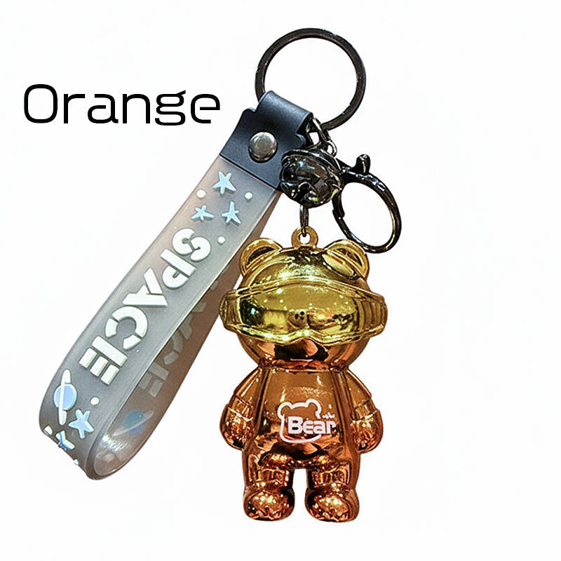 Bear 光る 機械クマ キーチャーム キーホルダー キーリング キーチェーン バッグチャーム ストラップ アクセサリー 紛失予防 かわいい ジュエリー 可愛い 雑貨 鍵 車 レディース カップル 小物 ギフト プレゼント