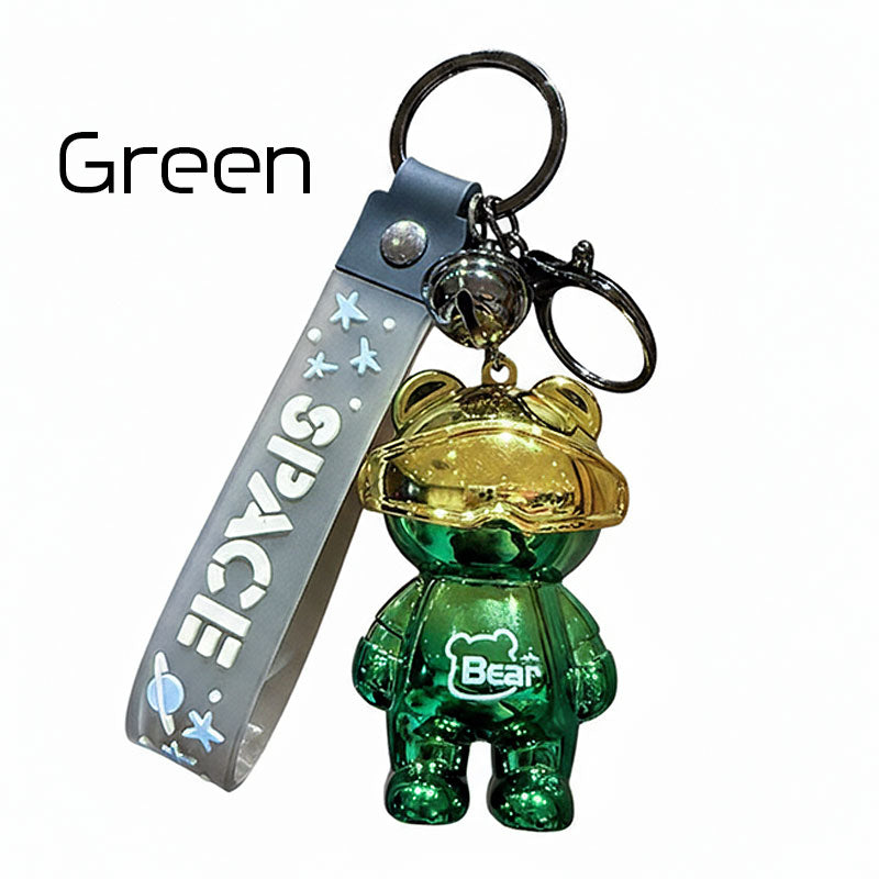 Bear 光る 機械クマ キーチャーム キーホルダー キーリング キーチェーン バッグチャーム ストラップ アクセサリー 紛失予防 かわいい ジュエリー 可愛い 雑貨 鍵 車 レディース カップル 小物 ギフト プレゼント