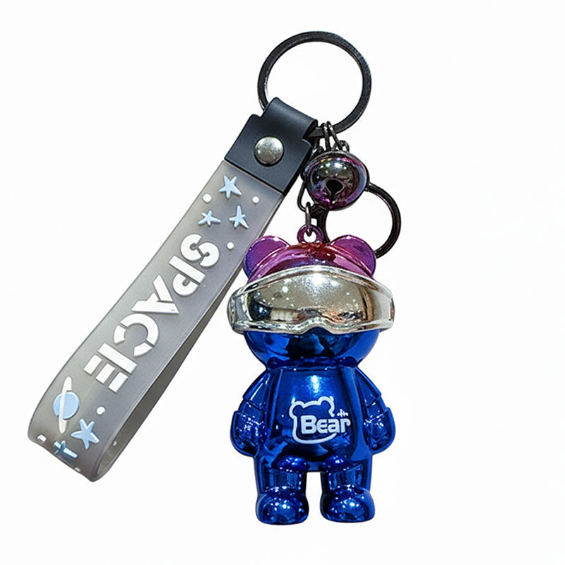 Bear 光る 機械クマ キーチャーム キーホルダー キーリング キーチェーン バッグチャーム ストラップ アクセサリー 紛失予防 かわいい ジュエリー 可愛い 雑貨 鍵 車 レディース カップル 小物 ギフト プレゼント