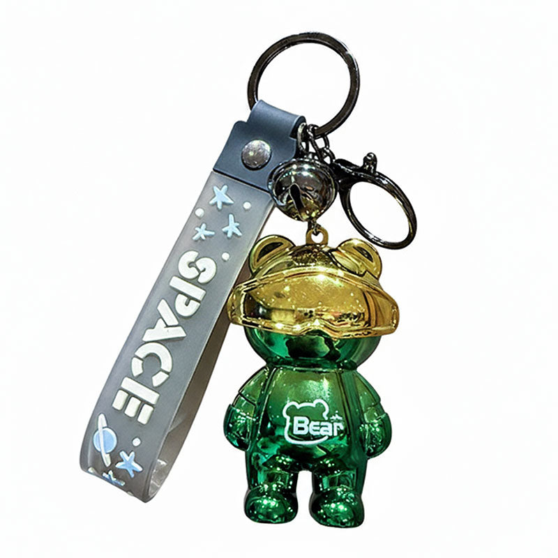 Bear 光る 機械クマ キーチャーム キーホルダー キーリング キーチェーン バッグチャーム ストラップ アクセサリー 紛失予防 かわいい ジュエリー 可愛い 雑貨 鍵 車 レディース カップル 小物 ギフト プレゼント