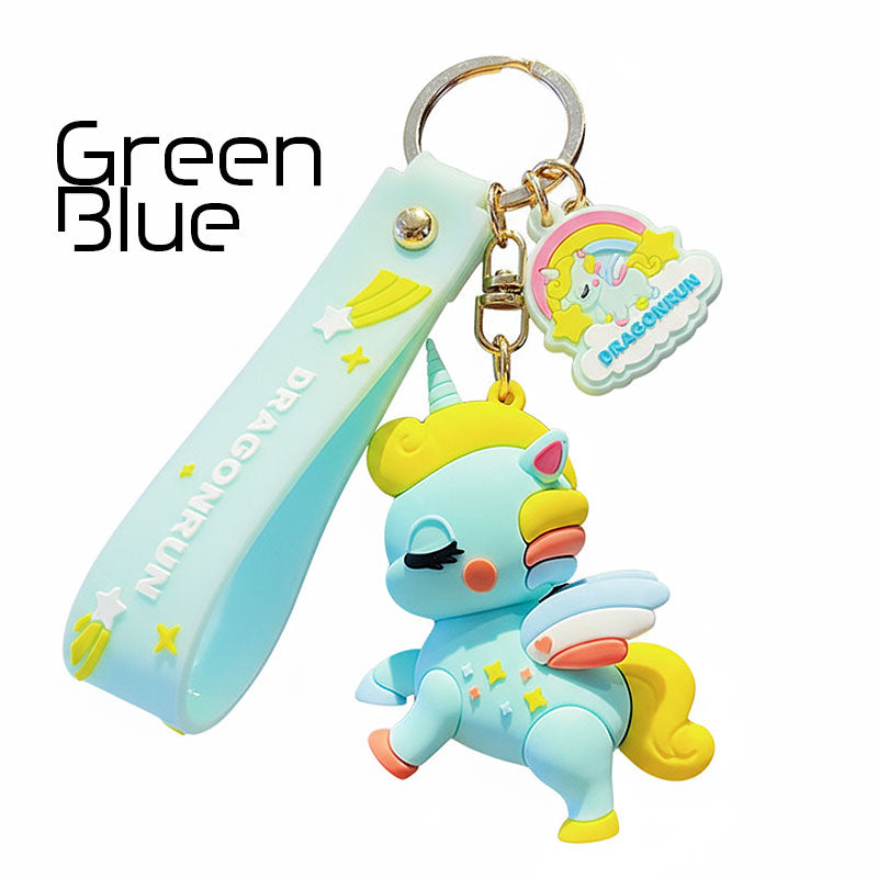 馬 ユニコーン キーチャーム キーホルダー キーリング キーチェーン バッグチャーム ストラップ アクセサリー 紛失予防 かわいい ジュエリー 可愛い 雑貨 鍵 車 レディース カップル 小物 ギフト プレゼント