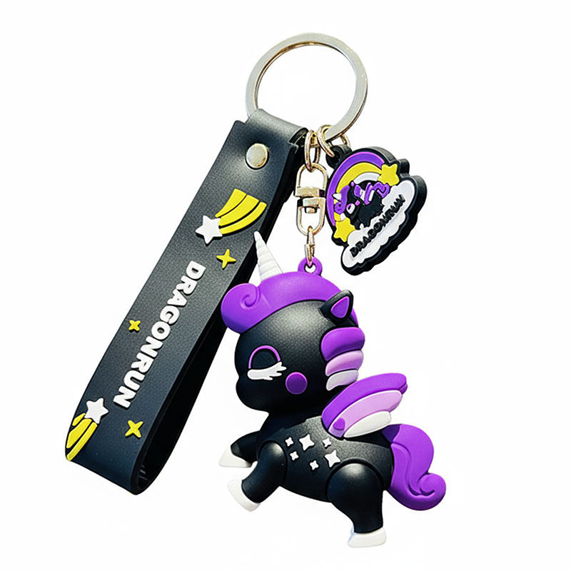 馬 ユニコーン キーチャーム キーホルダー キーリング キーチェーン バッグチャーム ストラップ アクセサリー 紛失予防 かわいい ジュエリー 可愛い 雑貨 鍵 車 レディース カップル 小物 ギフト プレゼント