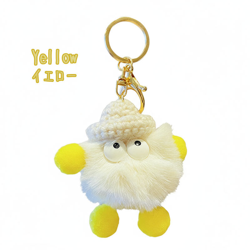 すすわたり くろすけ まめたん キーホルダー キーリング キーチェーン バッグチャーム ストラップ アクセサリー 紛失予防 かわいい ジュエリー 可愛い 雑貨 鍵 車 レディース カップル 小物 ギフト プレゼント