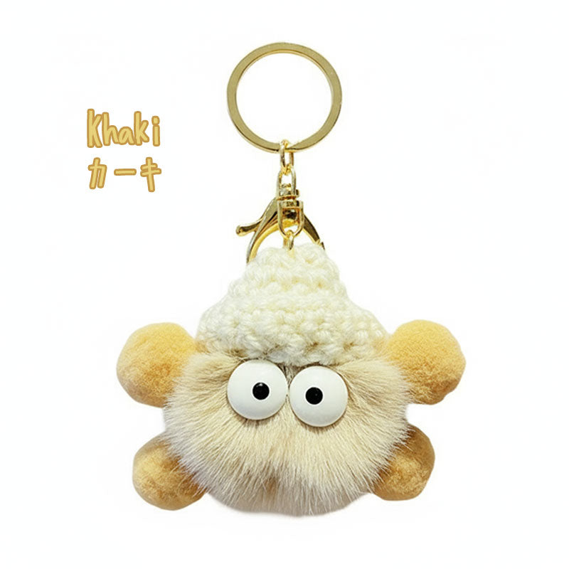 すすわたり くろすけ まめたん キーホルダー キーリング キーチェーン バッグチャーム ストラップ アクセサリー 紛失予防 かわいい ジュエリー 可愛い 雑貨 鍵 車 レディース カップル 小物 ギフト プレゼント