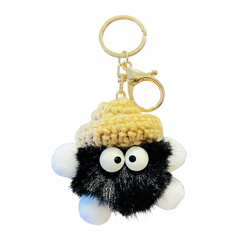 すすわたり くろすけ まめたん キーホルダー キーリング キーチェーン バッグチャーム ストラップ アクセサリー 紛失予防 かわいい ジュエリー 可愛い 雑貨 鍵 車 レディース カップル 小物 ギフト プレゼント