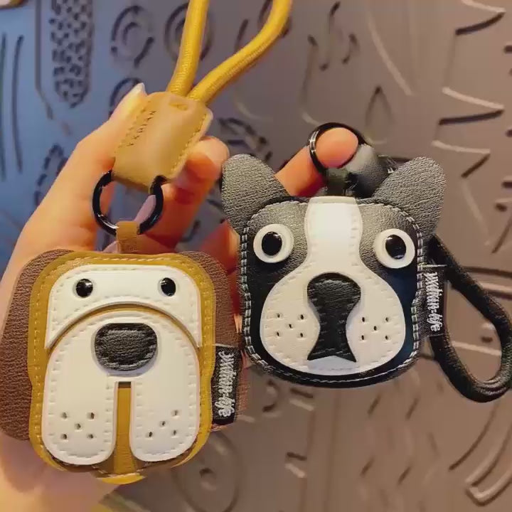 犬 革 キーチャーム キーホルダー キーリング キーチェーン バッグチャーム ストラップ アクセサリー 紛失予防 かわいい ジュエリー 可愛い 雑貨 鍵 車 レディース カップル 小物 ギフト プレゼント