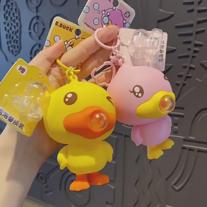 Duck キーチャーム キーホルダー キーリング キーチェーン バッグチャーム ストラップ アクセサリー 紛失予防 かわいい ジュエリー 可愛い 雑貨 鍵 車 レディース カップル 小物 ギフト プレゼント